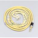 3.5mm 2.5mm 8 Cores 99.99% Pure Silver + Gold Plated Earphone Cable For Sony MDR-EX1000 MDR-EX600 MDR-EX800 MDR-7550