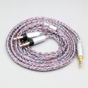 16 Core Silver OCC OFC Mixed Braided Cable For Focal Clear Elear Elex Elegia Stellia Celestee Radiance