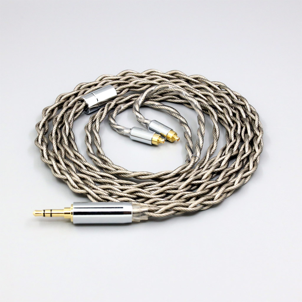 99% Pure Silver + Graphene Silver Plated Shield Earphone Cable For Dunu dn-2002 4 core 1.8mm