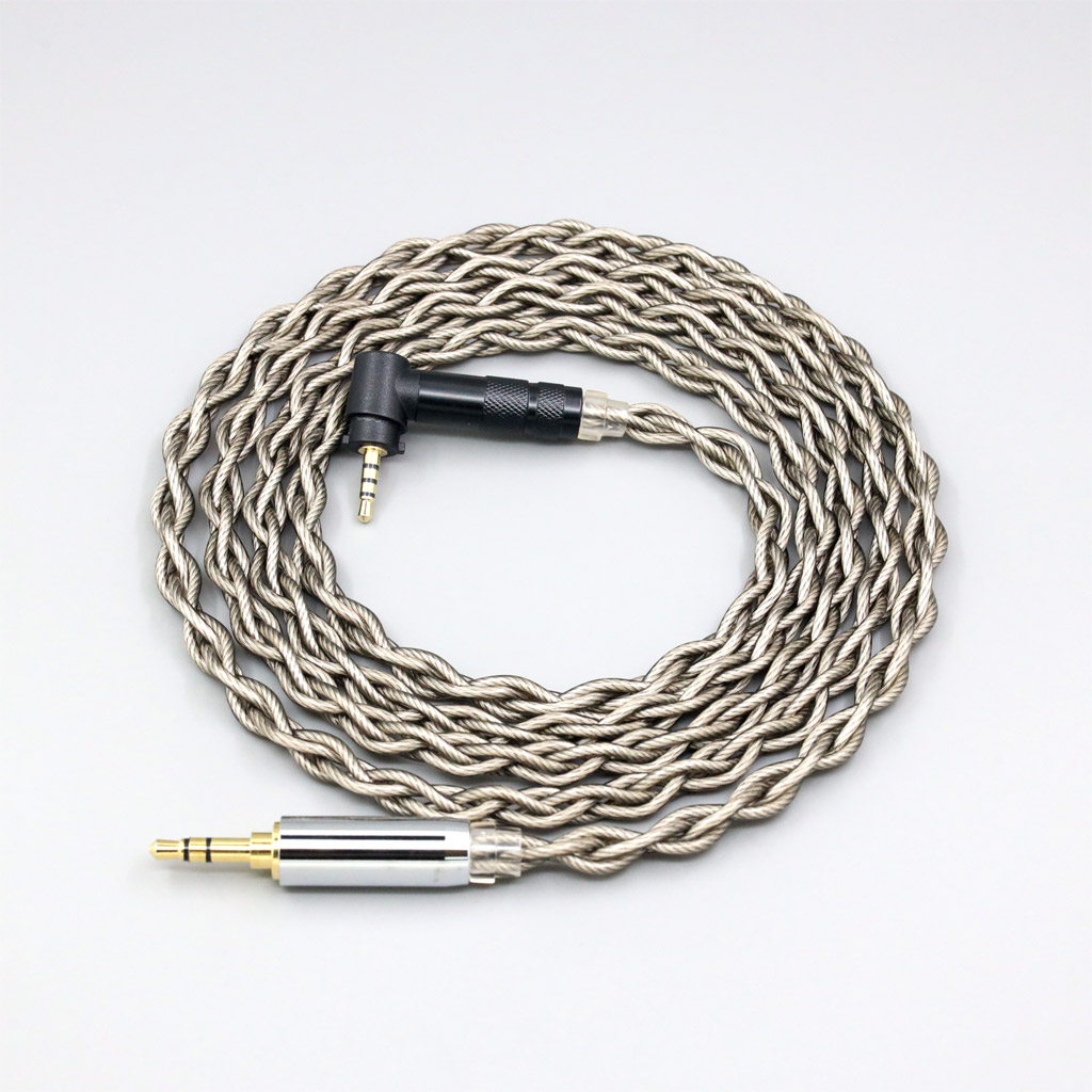 99% Pure Silver + Graphene Silver Plated Shield Earphone Cable For Fostex T50RP 50TH Anniversary RP Stereo Headphone