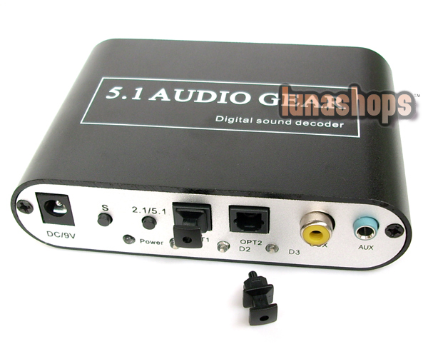Docooler Audio Decoder 5.1 Channel AC3 DTS Audio Gear Digital Surround Sound Decoder 