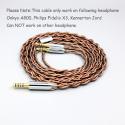 99% 24k Gold 7n Pure Silver Graphene Shield Earphone Cable For Onkyo A800 Philips Fidelio X3 Kennerton Jord