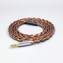 99% 24k Gold 7n Pure Silver Graphene Shield Earphone Cable For Shure SRH440A SRH840A Headphone