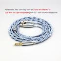 99% Pure Silver Mix Graphene OCC Shielding Earphone Cable For Abyss AB 1266 Phi TC Dual Mini xlr 3 pin head(amame)